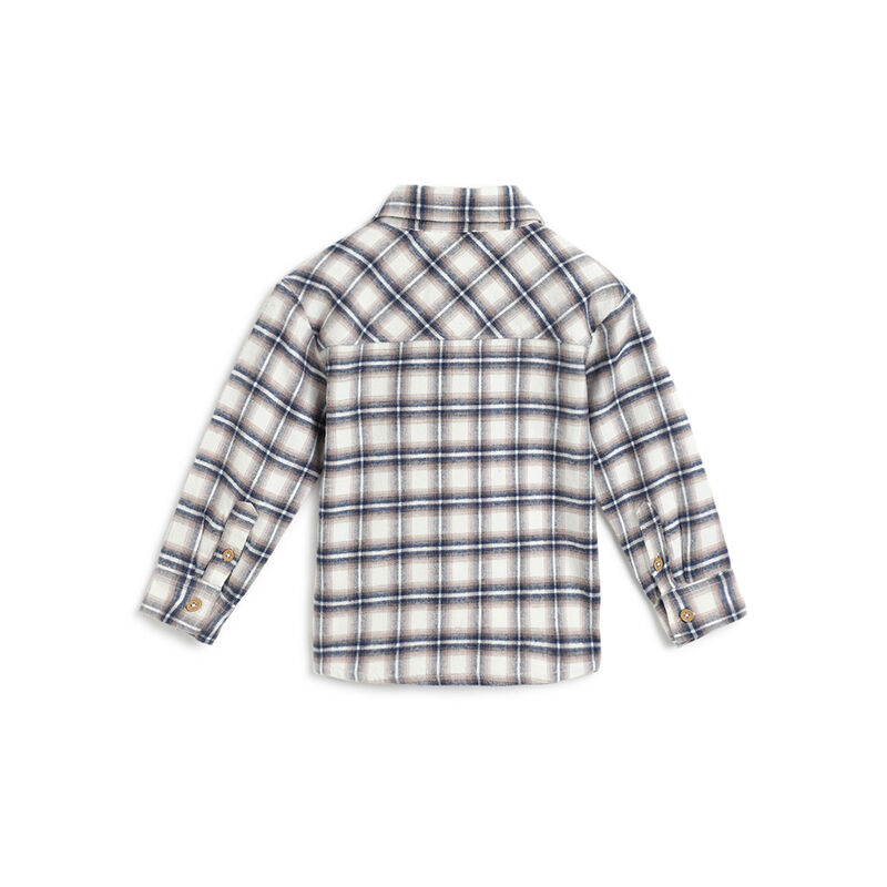Boys Bronze Checkered Long Sleeve Shirt image number 1
